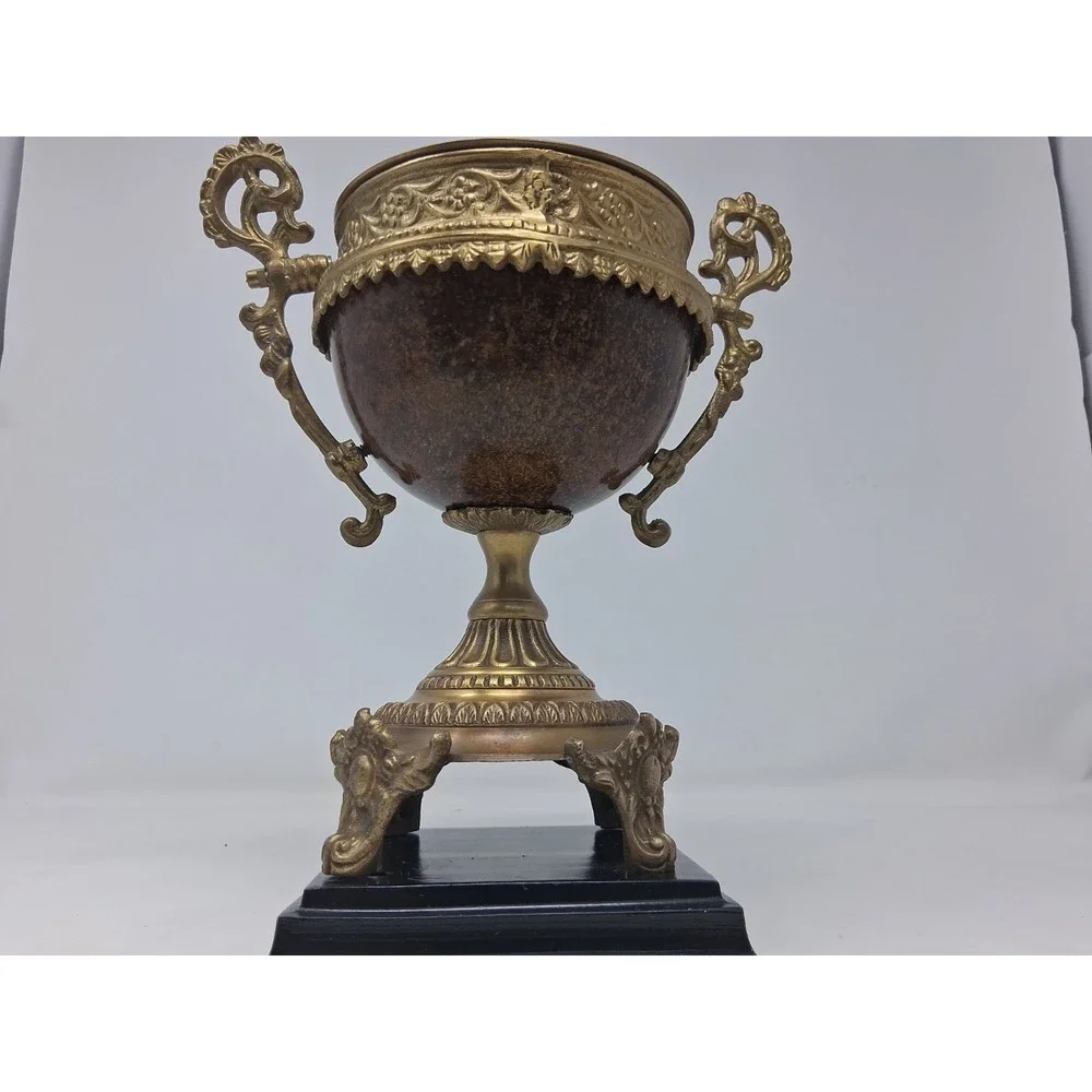 Castilian Imports Bronze Brown Urn Vase 9